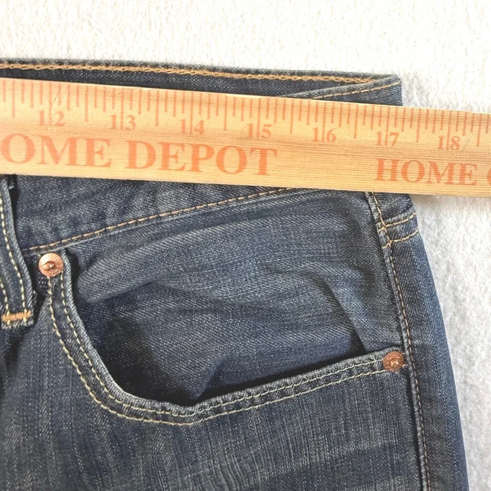Levi's 527 Slim Bootcut Jeans Mens 34x32 Dark Wash Denim Blue